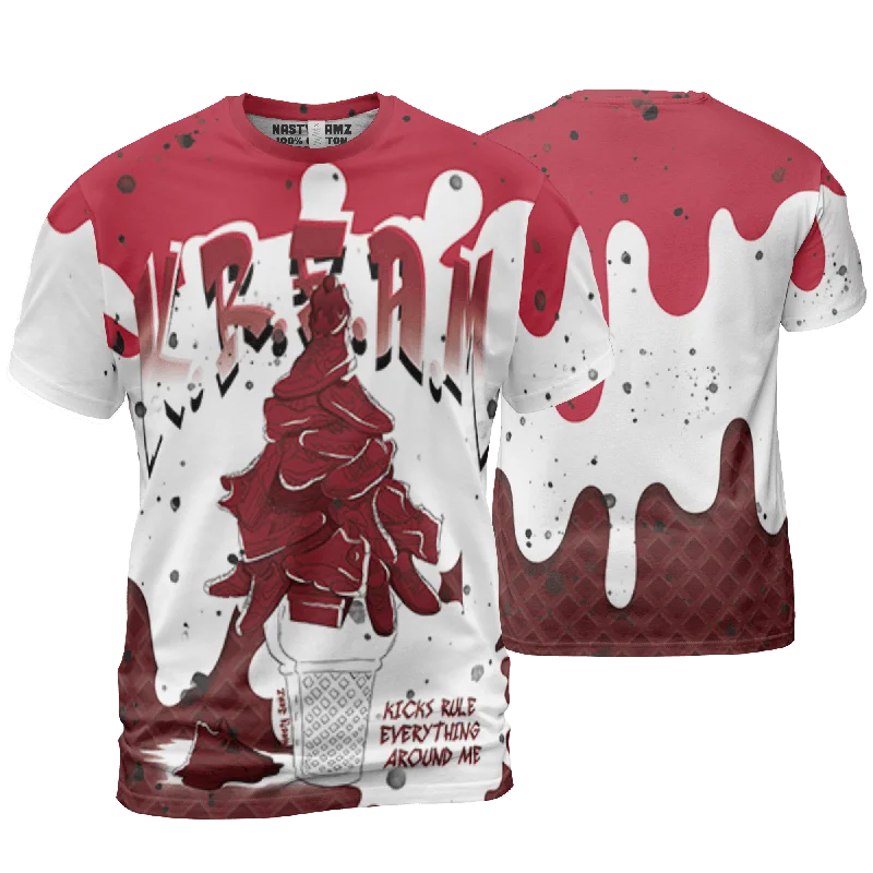 NastyJamz Cherry 12s T Shirt Match KREAM 3D All-Over Print Waffle Cone