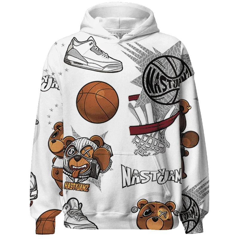 NastyJamz Craft Ivory 3s Hoodie Match BER Icon Wallpapers 3D All-Over Print