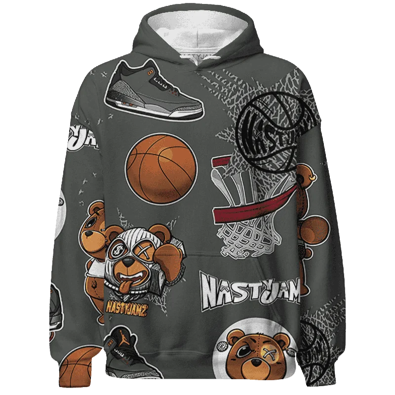 NastyJamz Fear Pack 3s Hoodie Match BER Icon Wallpapers 3D All-Over Print