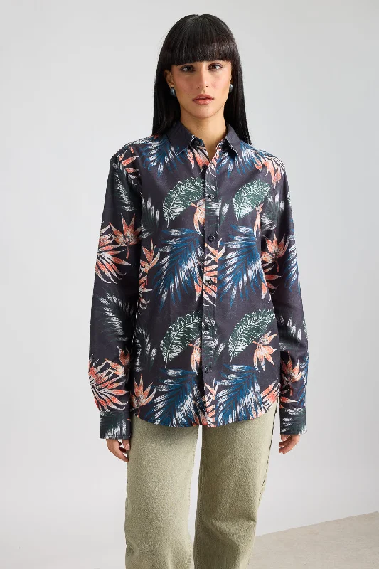 Full Sleeves Jungle Jive Printed Women's Shirt