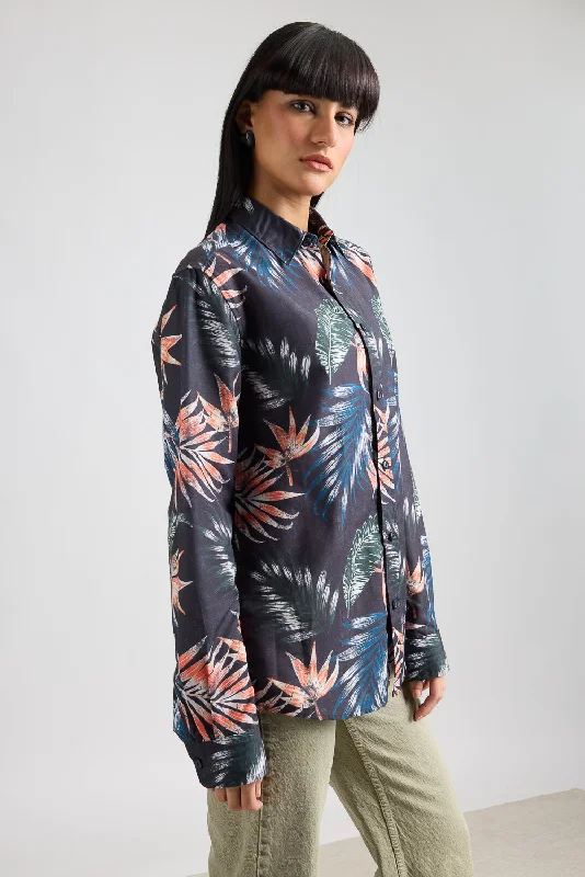 Full Sleeves Jungle Jive Printed Women's Shirt