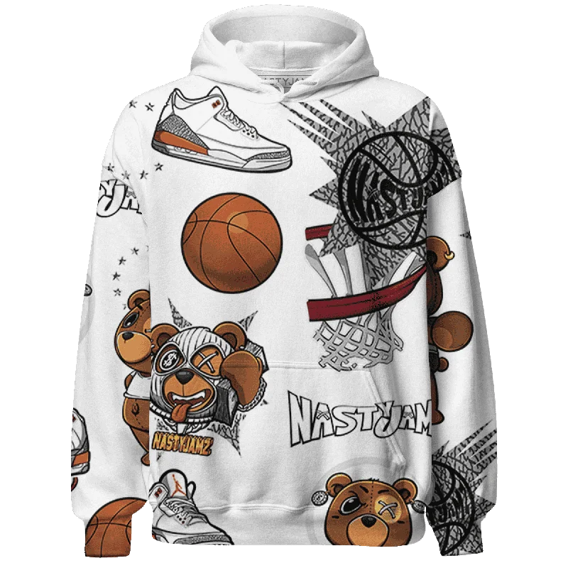 NastyJamz Georgia Peach 3s Hoodie Match BER Icon Wallpapers 3D All-Over Print