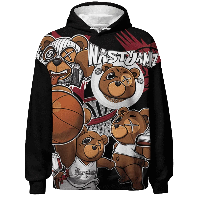 NastyJamz High 85 Metallic Burgundy 1s Hoodie Match BER Wallpapers 3D All-Over Print