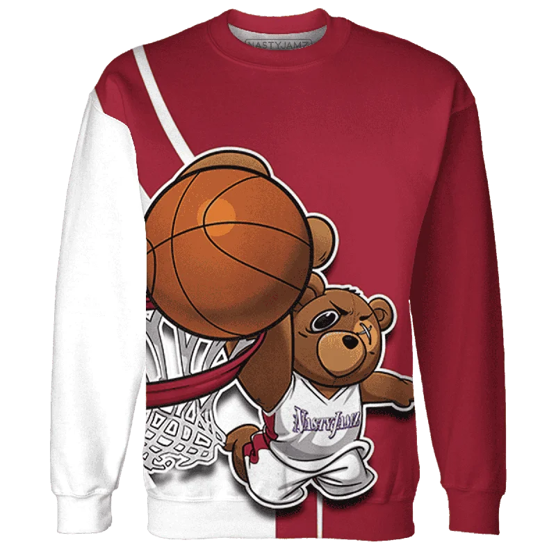 NastyJamz High 85 Metallic Burgundy 1s Sweatshirt Match BER Dunk