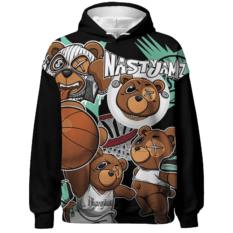 NastyJamz High OG Green Glow 1s Hoodie Match BER Wallpapers 3D All-Over Print