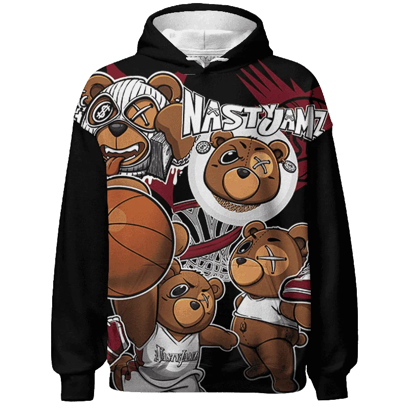 NastyJamz High White Team Red 1s Hoodie Match BER Wallpapers 3D All-Over Print