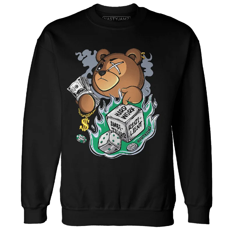 NastyJamz Lucky Green 5s Sweatshirt Match Hustle Casino BER