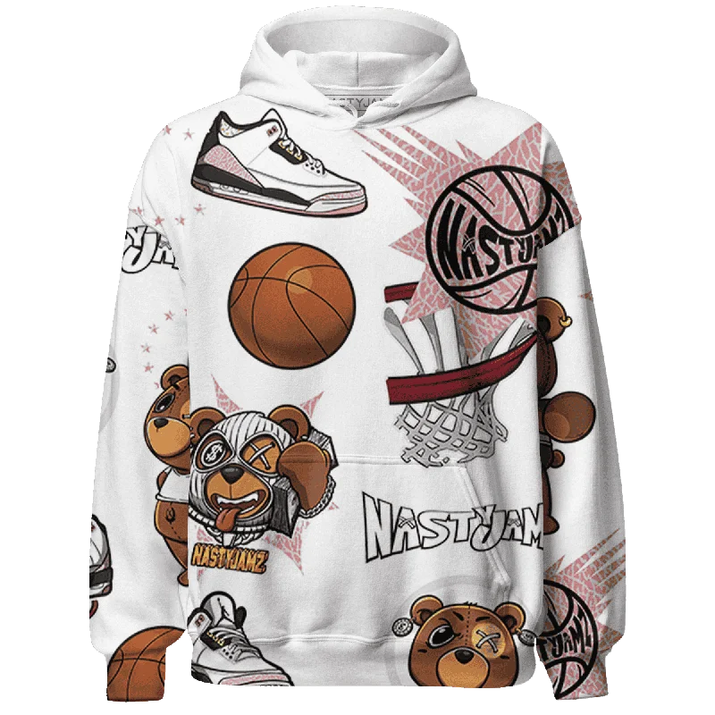 NastyJamz Red Stardust 3s Hoodie Match BER Icon Wallpapers 3D All-Over Print