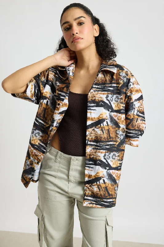 Animal Print Women's Resort Shirt