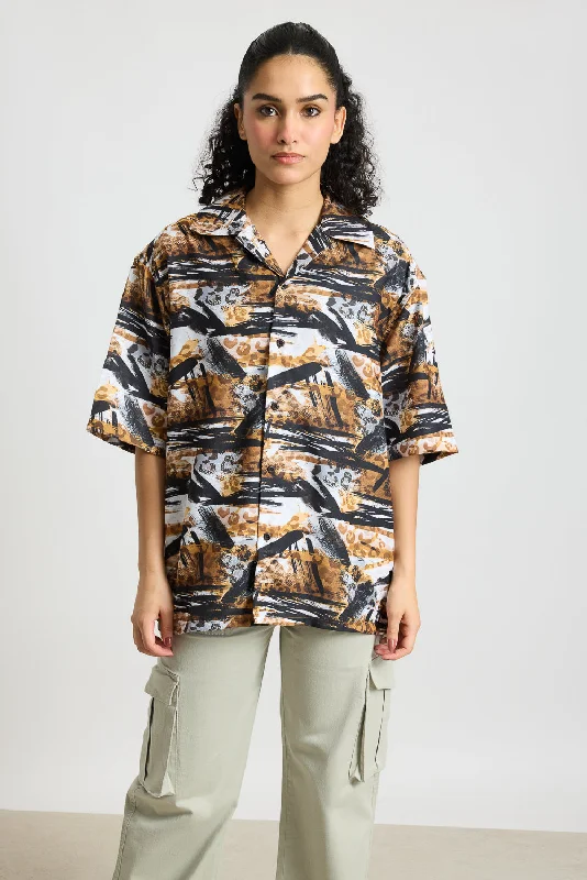 Animal Print Women's Resort Shirt