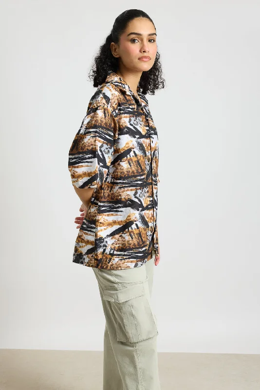 Animal Print Women's Resort Shirt