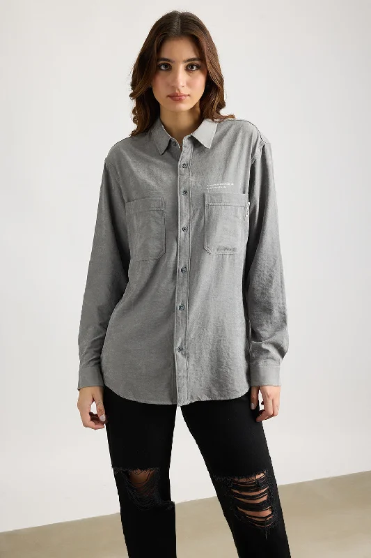 Faded Grey Effect Shirt