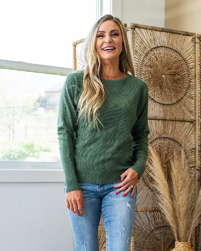 NEW! Trina Baby Waffle Knit Sweater - Kale