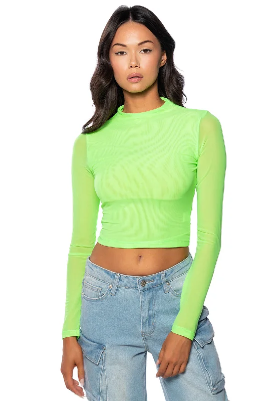 PAXTON SEXY MESH LONG SLEEVE TEE