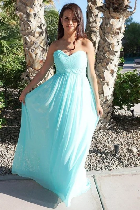 Backless Chiffon Bridesmaid Dress for Beach Wedding