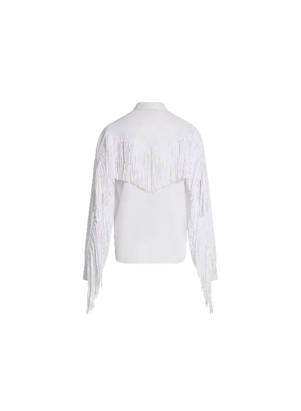 Fringed Poplin Shirt