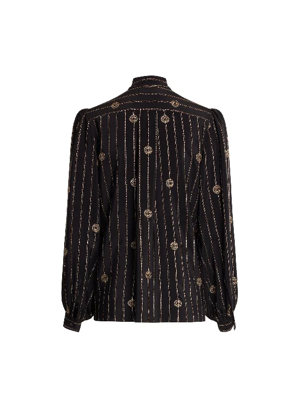 Metallic Pinstripe Shirt