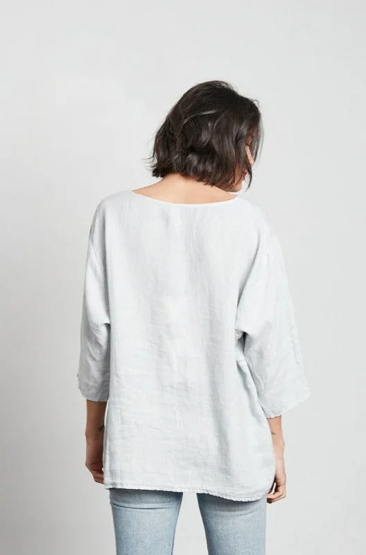 Loose Linen 3/4 Sleeve Top