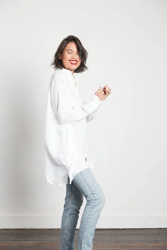 Oversized Linen Boyfriend Shirt