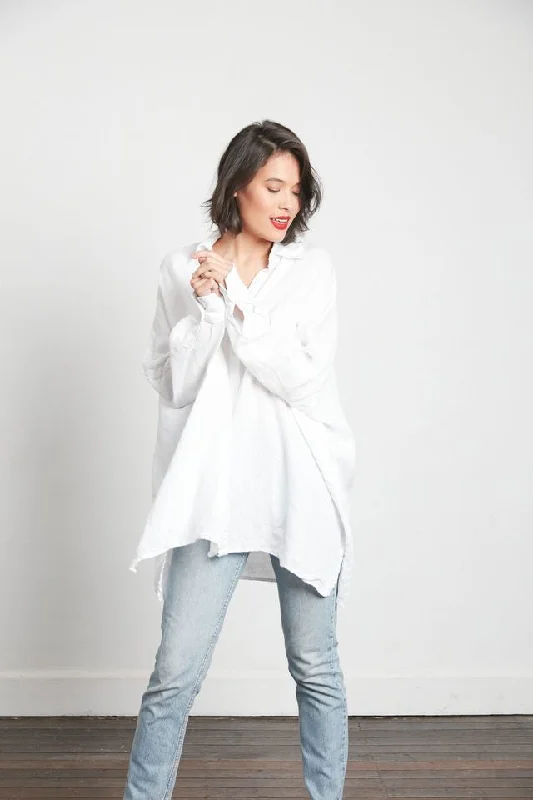 Oversized Linen Boyfriend Shirt