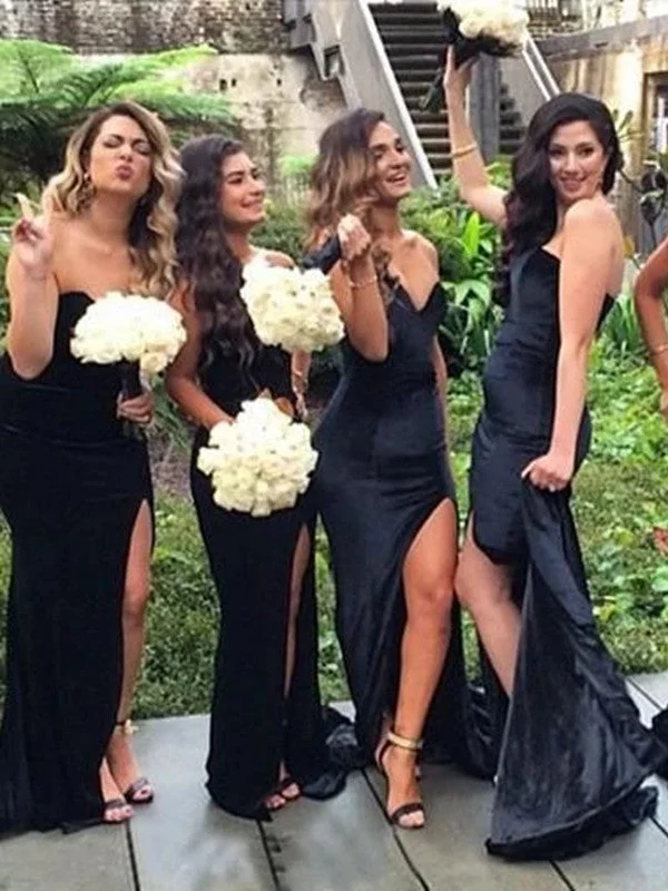 Strapless Long Bridesmaid Dresses, Popular Mermaid 2020 Bridesmaid Dresses