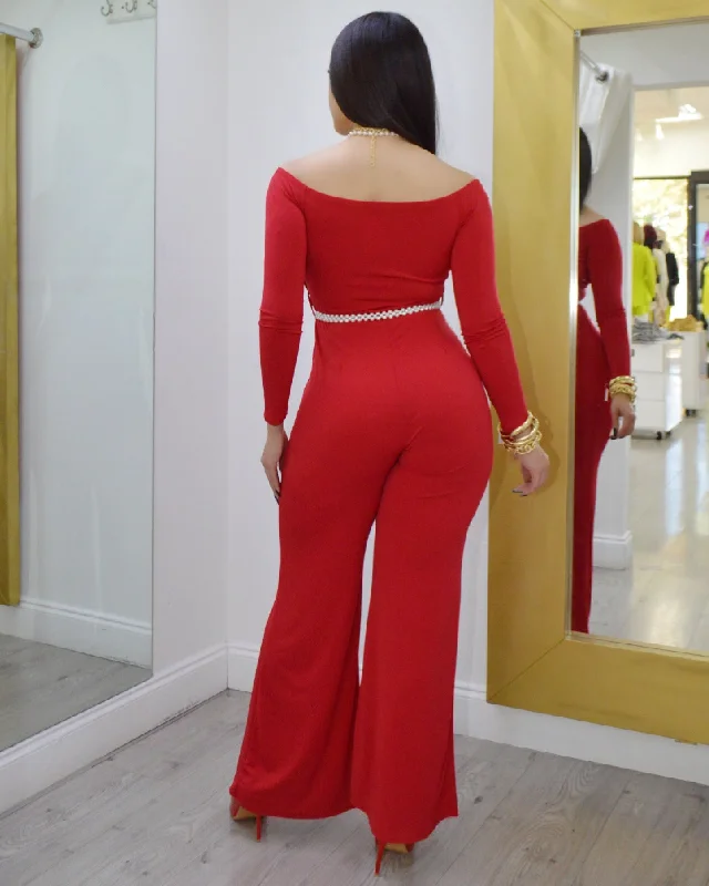 Above Standard Red Jumpsuit