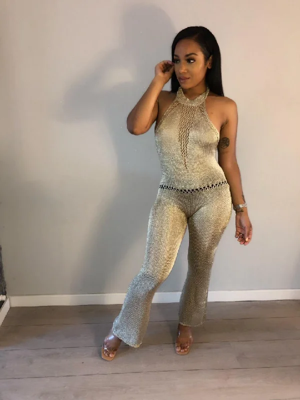 Maya ha metallic jumpsuit