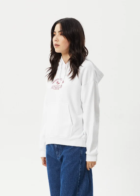 AFENDS Womens Cultivate - Pull On Hood - White