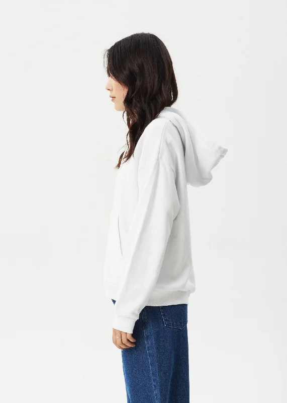 AFENDS Womens Cultivate - Pull On Hood - White