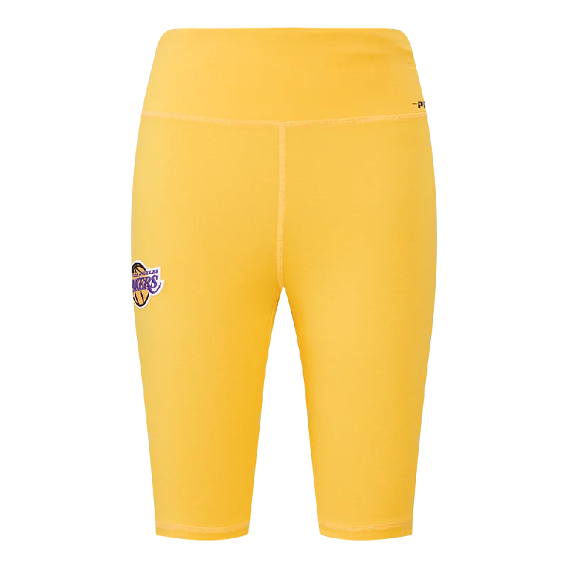 NBA LOS ANGELES LAKERS CLASSIC WOMEN'S BIKE SHORT (YELLOW)