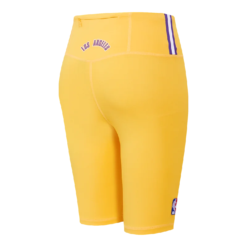 NBA LOS ANGELES LAKERS CLASSIC WOMEN'S BIKE SHORT (YELLOW)