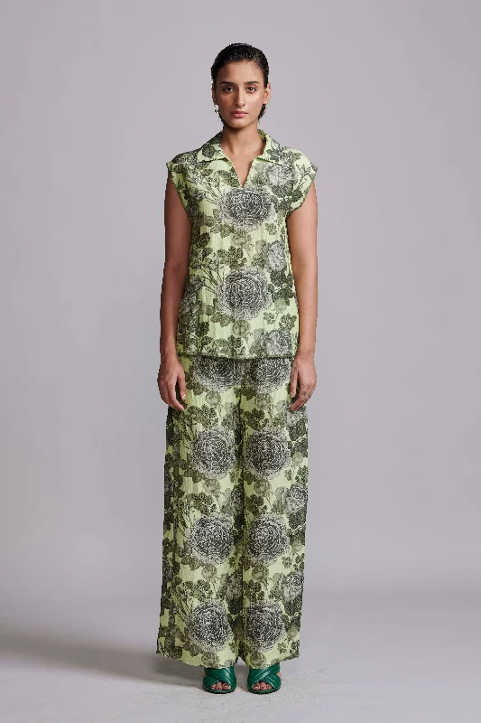 Floral Linen Pant