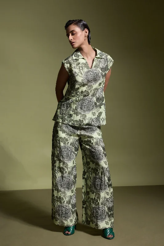 Floral Linen Pant