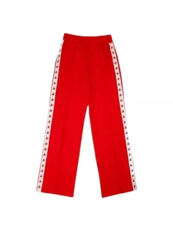 Side Star Logo Track Pants Red