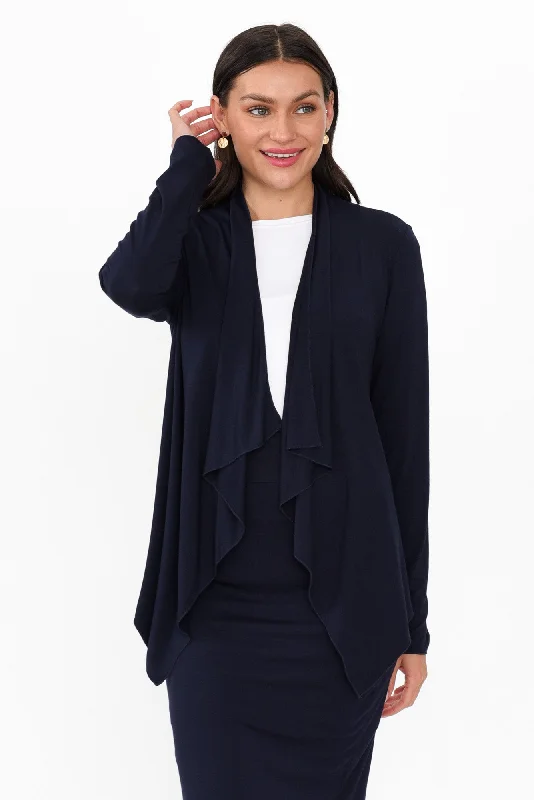 Joni Navy Bamboo Cardigan