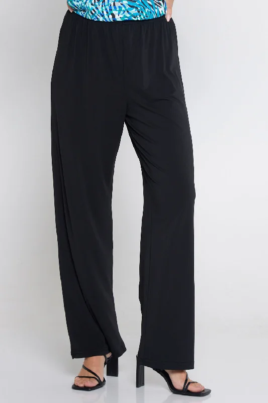 Krista Wide Leg Pants - Black