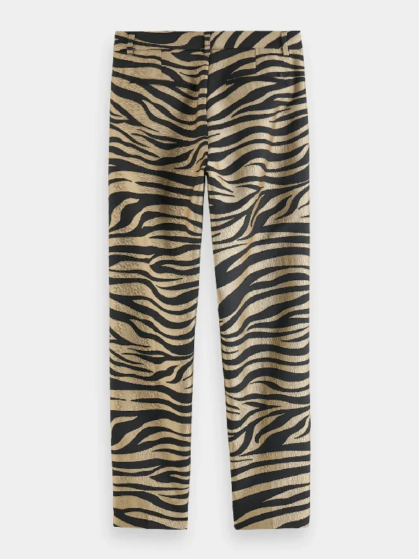 Lowry mid-rise slim-fit printed pants