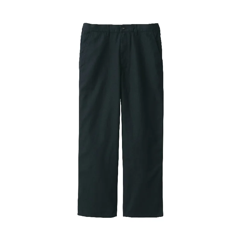 Men's Kapok Blend Canvas Wide Pants