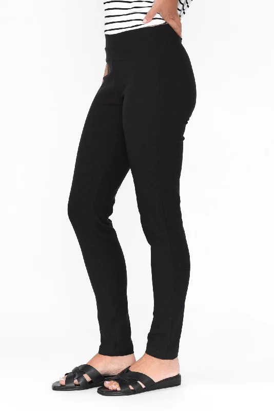 Olympia Black Straight Pants