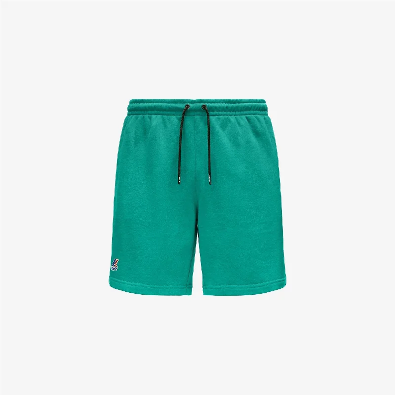 LE VRAI DORIAN POLY COTTON - Shorts - Sport  Shorts - Unisex - GREEN