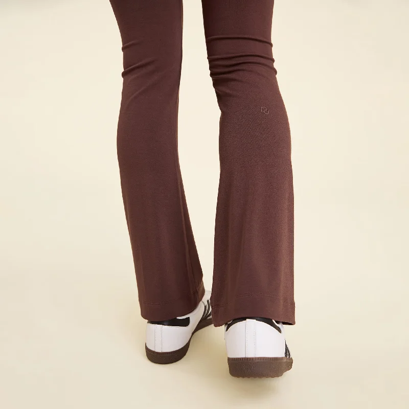 Swiftstretch Fold Over Legging | Coffee