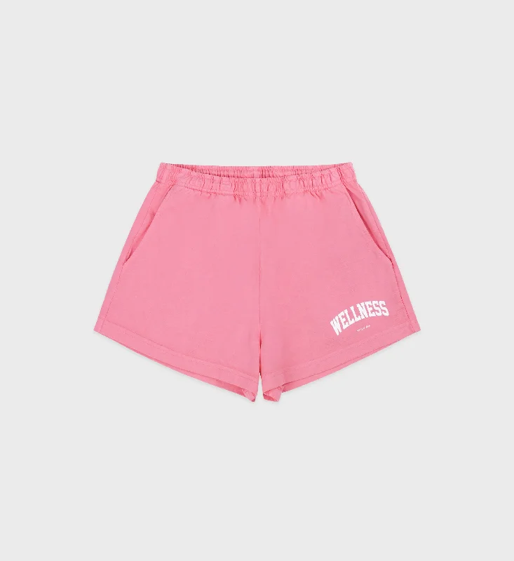 Wellness Ivy Disco Short - Cotton Candy/White