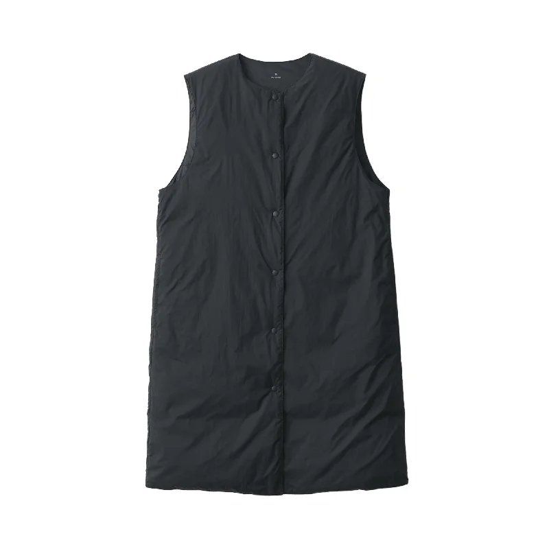 Women's Lightweight Down Collarless Long Vest