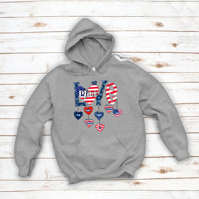 4th of July America Love Mimi And Kids CTH01 Hoodie