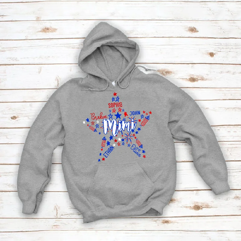 4th of July Mimi and grandkids CL01 Hoodie