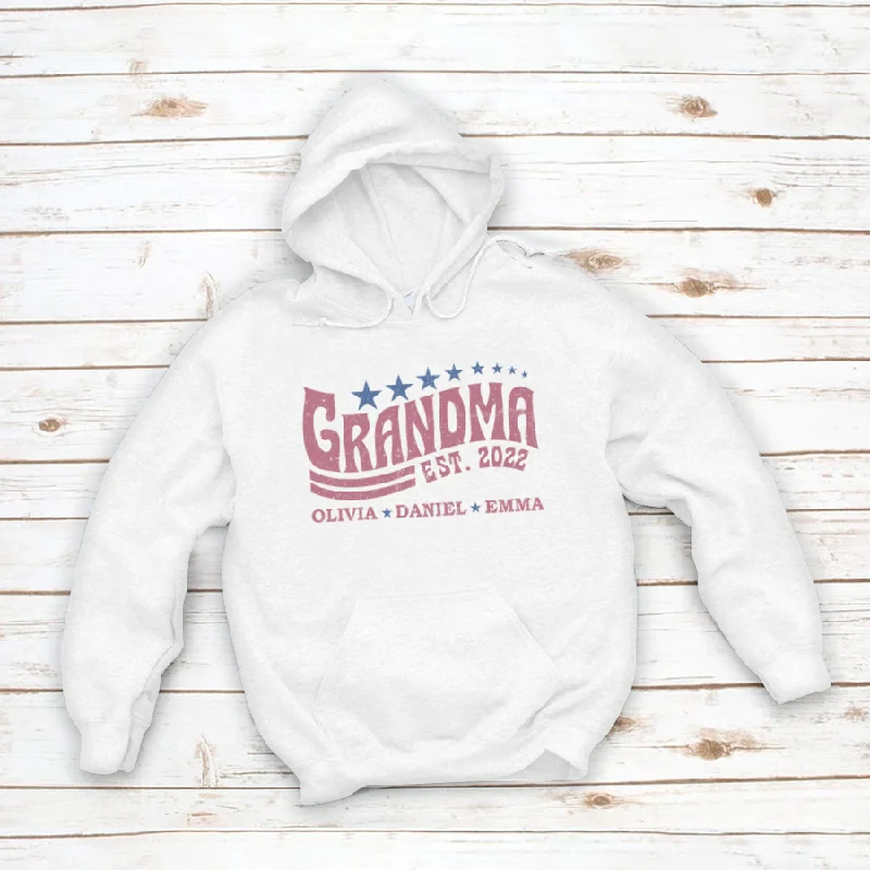 Grandma Est And Kids Retro CTH01 Hoodie