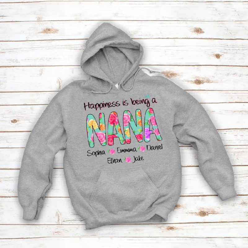 Happiness is being a nana and kids CL01 Hoodie