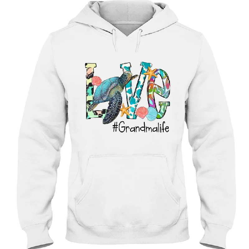 Love Grandma Life Turtle, Custom Grandma, Gift For Grandma Summer TH Hoodie