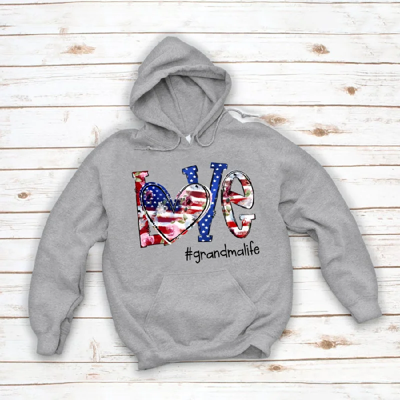 Love grandmalife  American Flag CL01 Hoodie