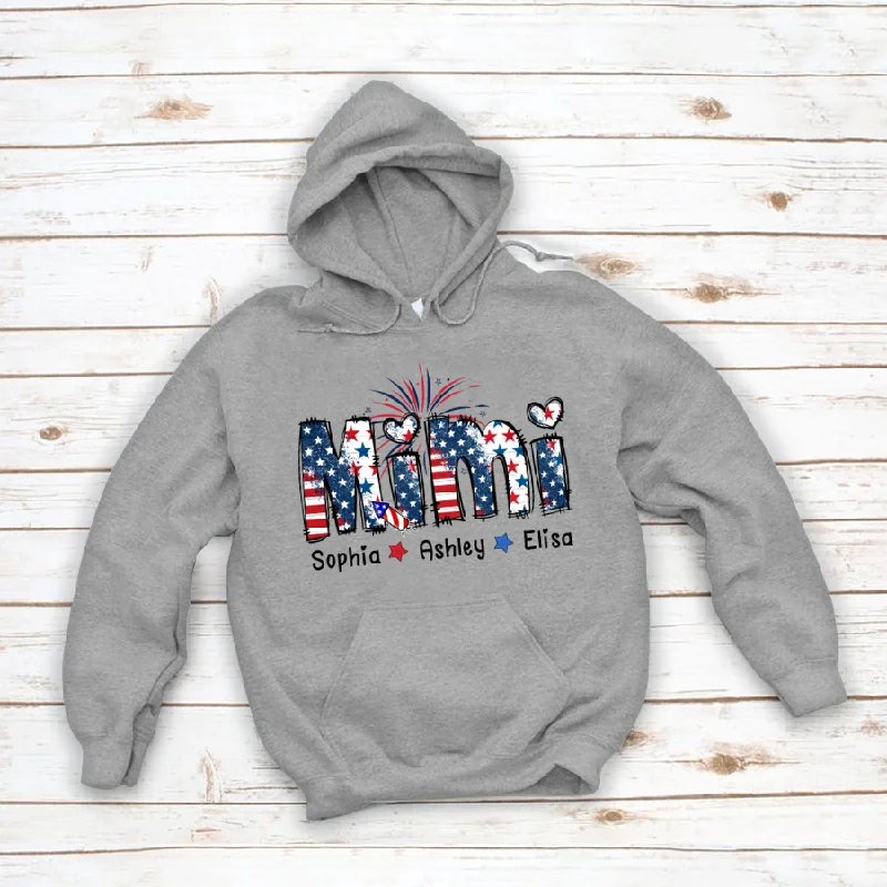 Mimi american flag and kid cl01 Hoodie